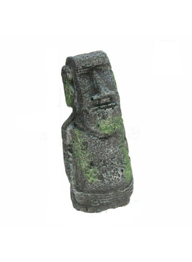 تمثال حجري من جزيرة الفصح، زينة من الراتنج، لتزيين أحواض السمك - (صغير، متوسط، كبير) - Image 2